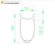 700C 50x25mm Clincher Alloy Brake Surface Carbon Road Bike Rim